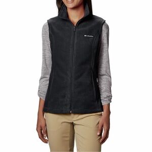 Columbia Women's Black Fleece Full-Zip Vest